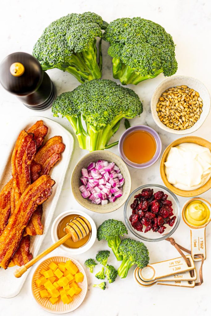 Broccoli salad ingredients